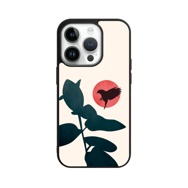 iPhone 14 Pro Base Case Japanischer Vogel