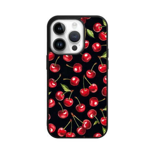 Apple iPhone 14 Pro Base Case Kirschmuster Schwarz mit KI