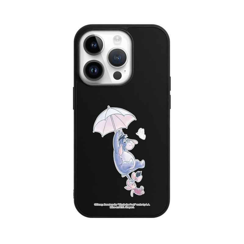 iPhone 14 Pro Base Case Winnie Pooh Eeyeore Find Happiness Transparent