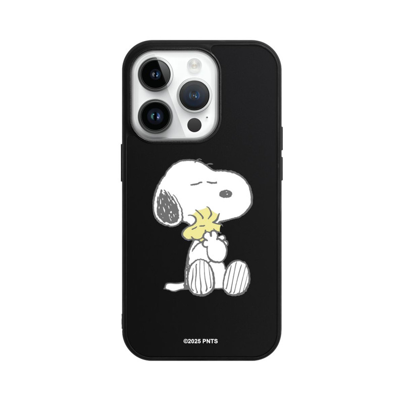 iPhone 14 Pro Base Case Snoopy And Woodstock Cuddling transparent