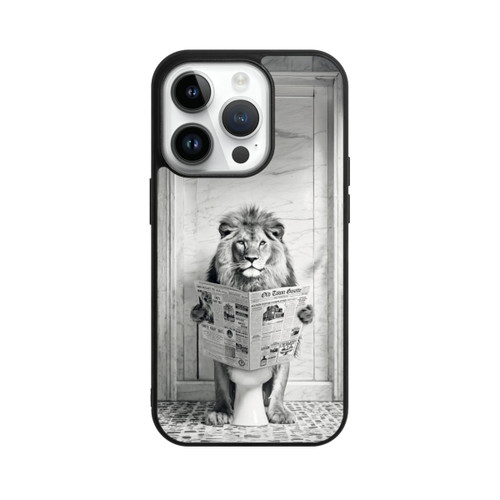 Apple iPhone 14 Pro Base Case Lion Toilet
