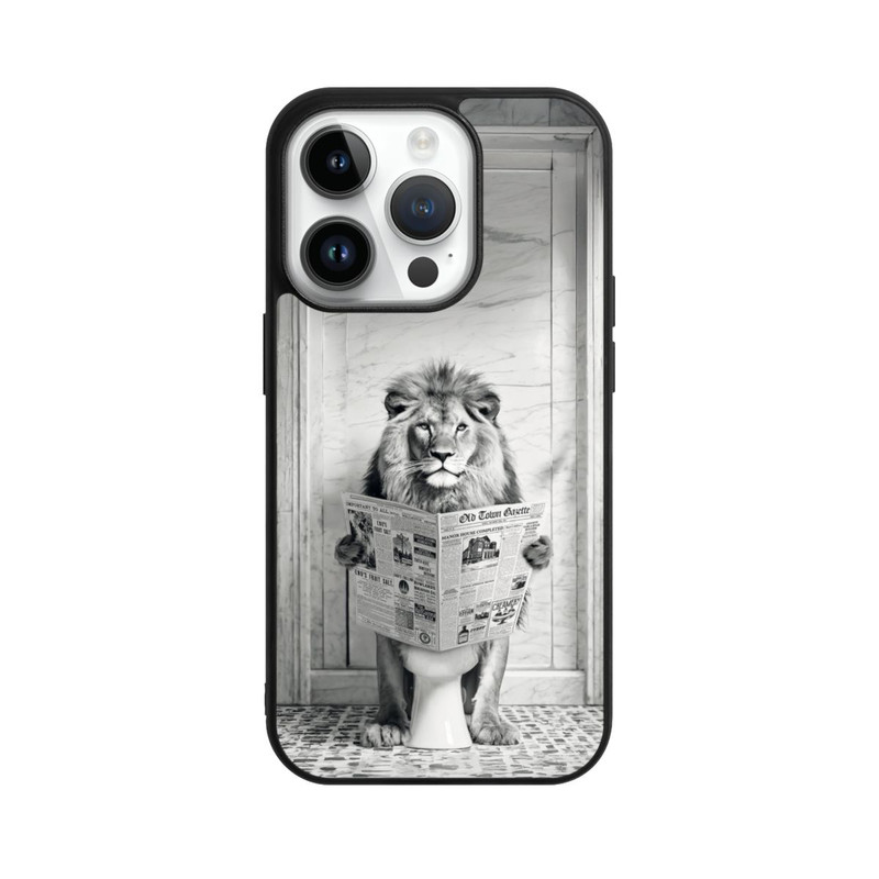 iPhone 14 Pro Base Case Lion Toilet