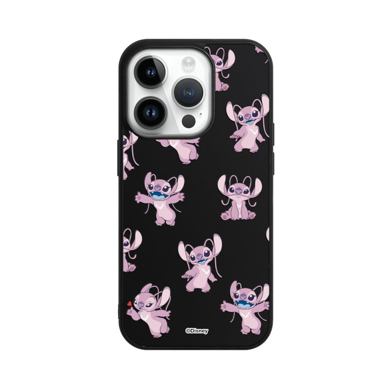 iPhone 14 Pro Base Case Angel Faces Pattern Transparent