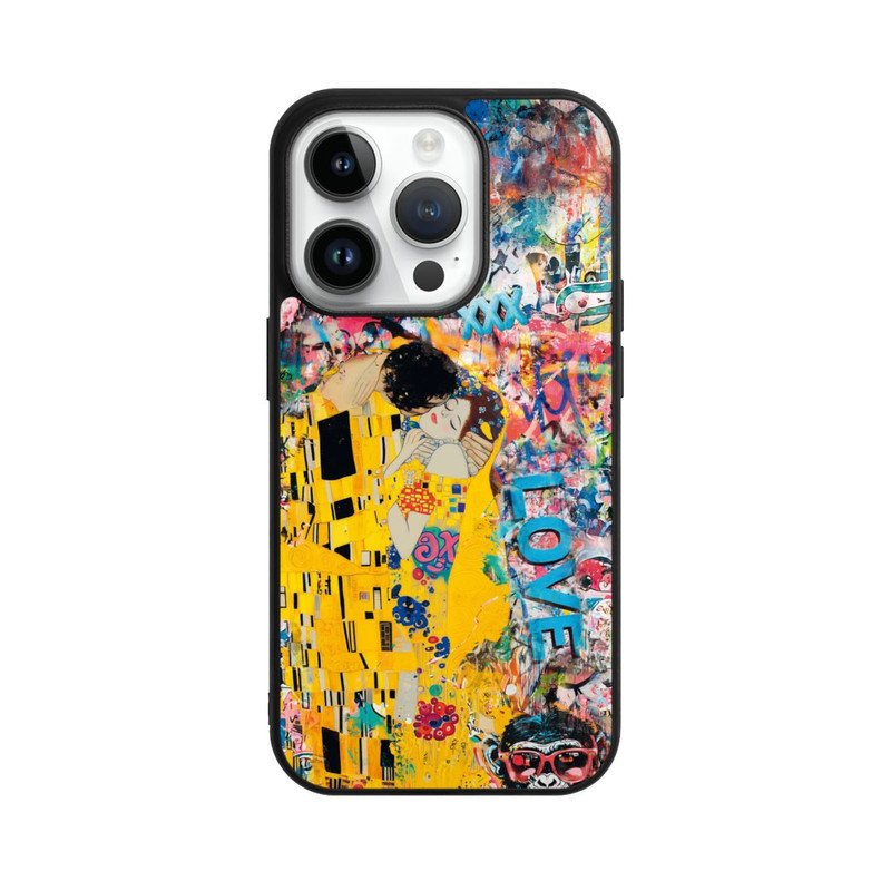 iPhone 14 Pro Base Case Graffiti Kiss