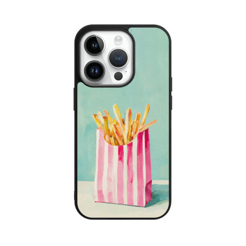 Apple iPhone 14 Pro Base Case Retro Pommes Blau Watercolor