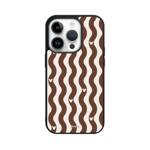 Apple iPhone 14 Pro Base Case Micky Muster Braune Wellen