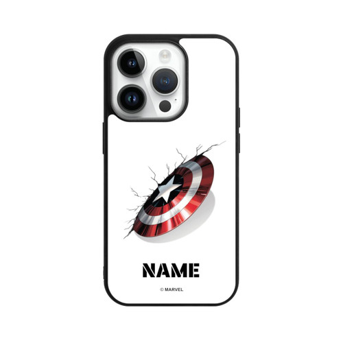 Apple iPhone 14 Pro Base Case Captain America Shield Personalisierbar