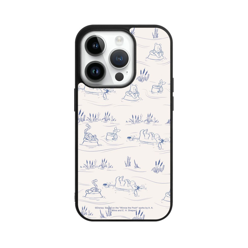 iPhone 14 Pro Base Case Winnie Puuh Keramik Muster Tusche