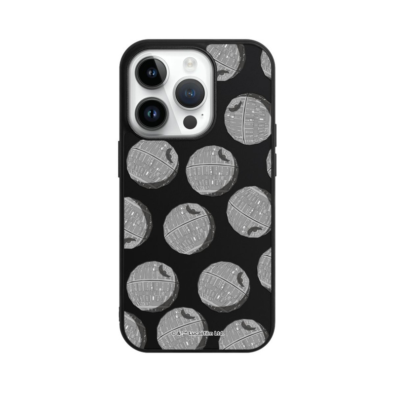 iPhone 14 Pro Base Case death-star-pattern-transparent