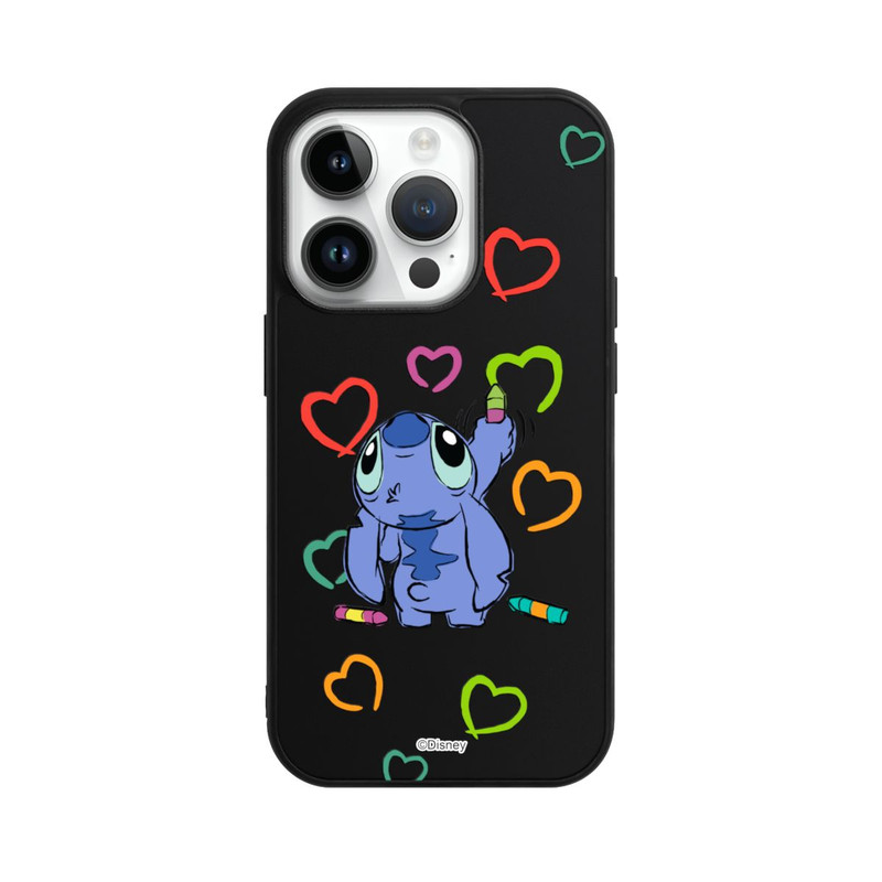 iPhone 14 Pro Base Case Stitch Draws a Heart Transparent