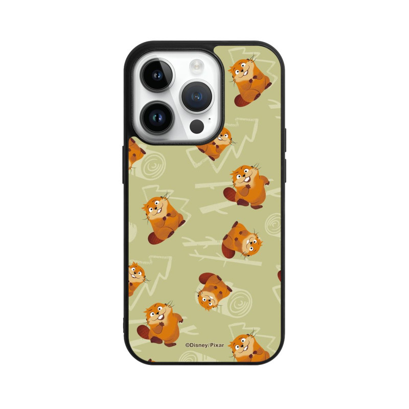 iPhone 14 Pro Base Case Hoppers Muster Grün