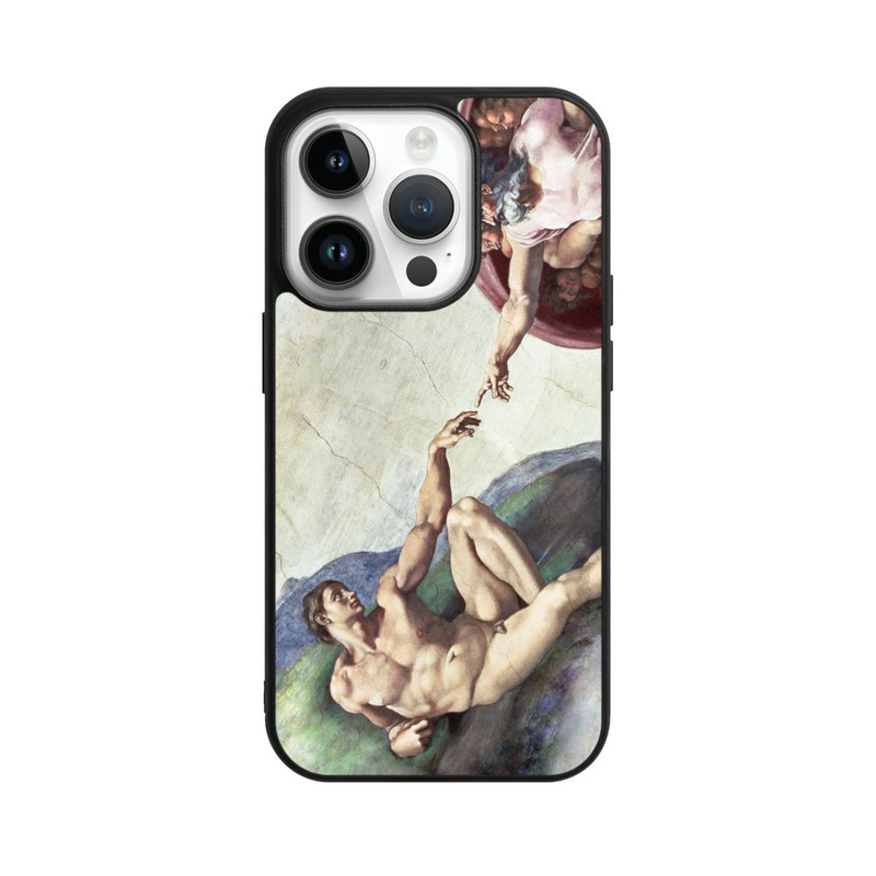 iPhone 14 Pro Base Case Michelangelo Buonarroti Erschaffung von Adam