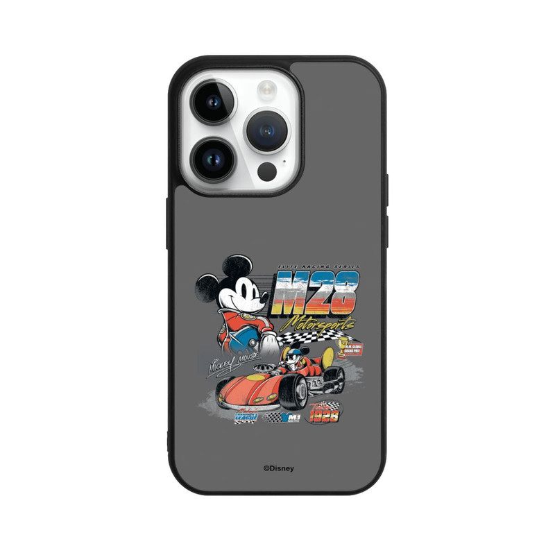 iPhone 14 Pro Base Case Micky Maus Rennfahrer Auto M28