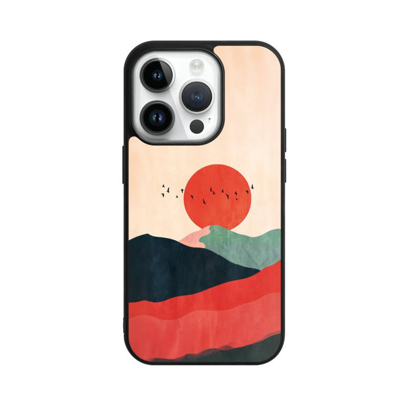 iPhone 14 Pro Base Case Zugvögel Kunst