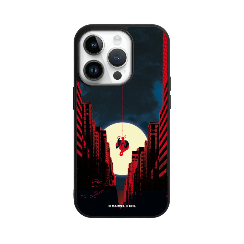 iPhone 14 Pro Base Case Spider-Man Marvel between Skyscrapers