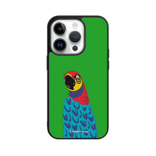 Apple iPhone 14 Pro Base Case Drei Fragezeichen und der Super-Papagei