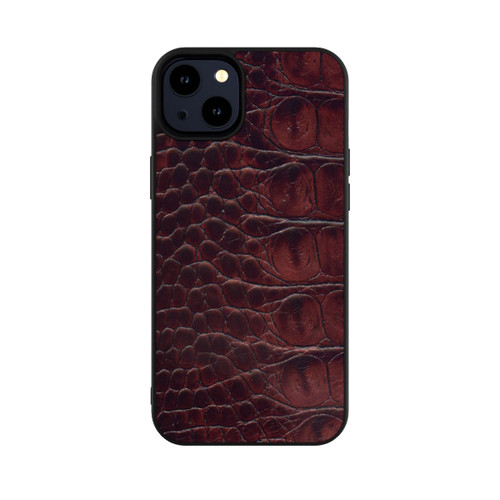 Apple iPhone 14 Plus Base Case Kroco Dunkelbraun