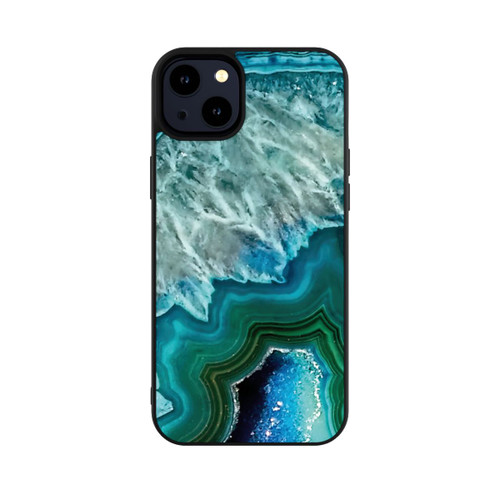 Apple iPhone 14 Plus Base Case Kristall Achat Grün