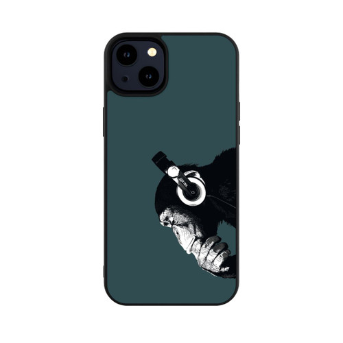 Apple iPhone 14 Plus Base Case Denkender Affe Blau