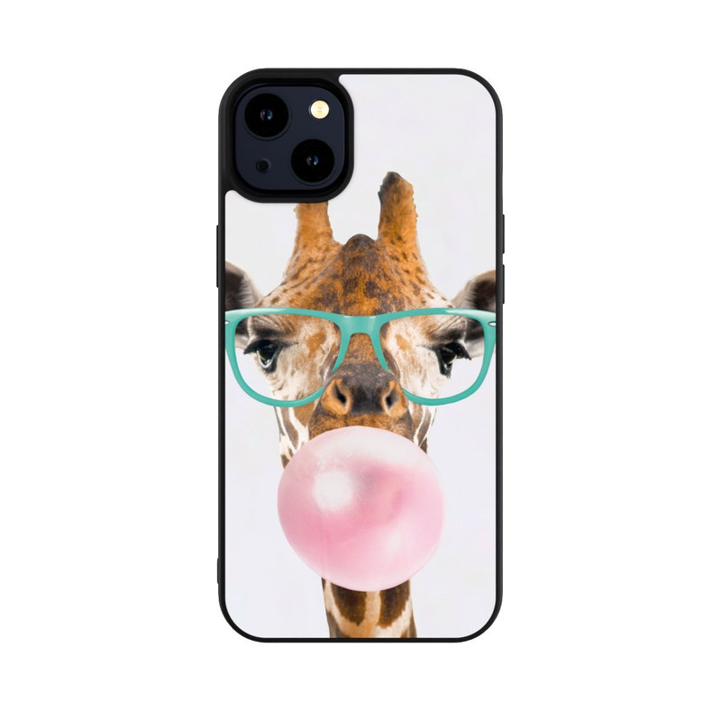 iPhone 14 Plus Base Case Giraffe mit Kaugummi