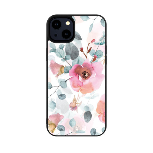 Apple iPhone 14 Plus Base Case Aquarell Blumentapete