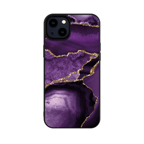 Apple iPhone 14 Plus Base Case Lila Marmor Landschaft