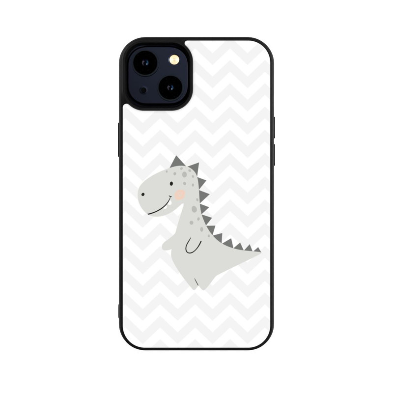 iPhone 14 Plus Base Case Grauer Dino
