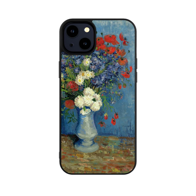 iPhone 14 Plus Base Case Stillleben Vase mit Kornblumen und Mohnblumen von Vincent Van Gogh