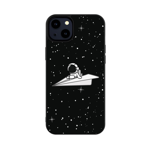 Apple iPhone 14 Plus Base Case Astronaut Paper Plane Comic