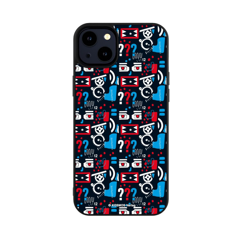iPhone 14 Plus Base Case Drei Fragezeichen Wildes Muster