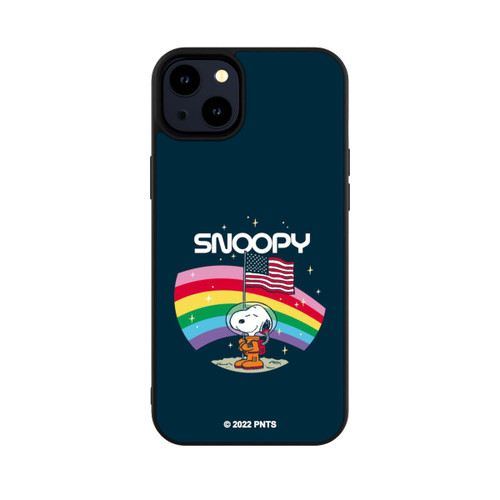 Apple iPhone 14 Plus Base Case Snoopy Weltraumreisender Regenbogen