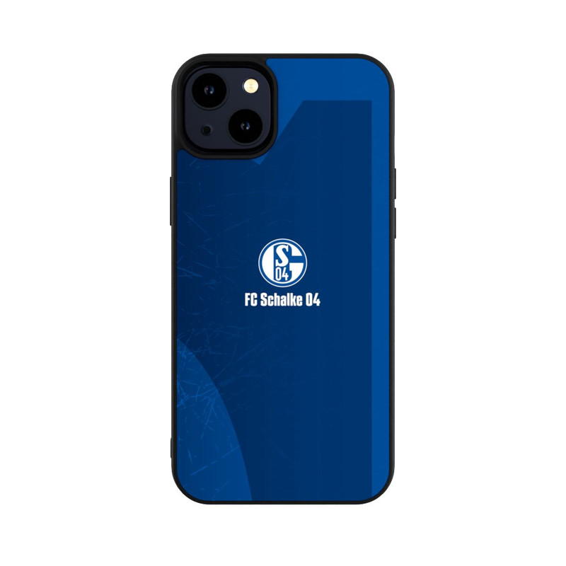 iPhone 14 Plus Base Case Schalke 04 Blauer Hintergrund Mit Logo