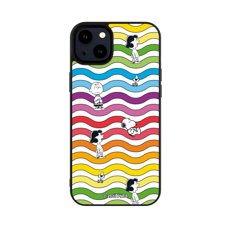 iPhone 14 Plus Base Case Snoopy Pattern Rainbow