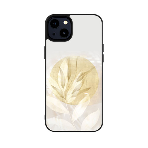 Apple iPhone 14 Plus Base Case Boho Gold Blumen Kunst