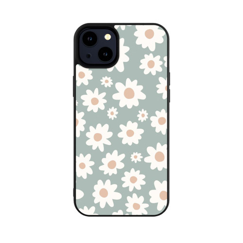 Apple iPhone 14 Plus Base Case Gänseblümchen Muster grün