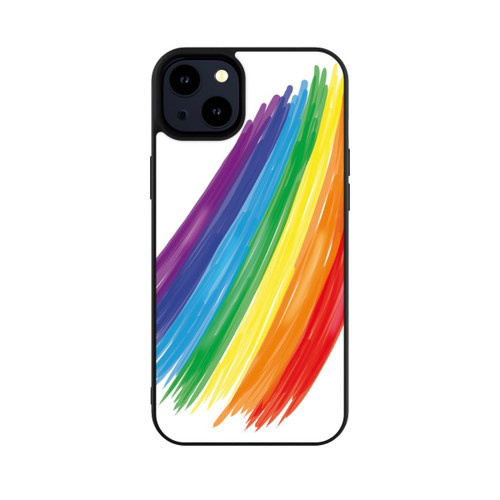 Apple iPhone 14 Plus Base Case Rainbow Paint Brush