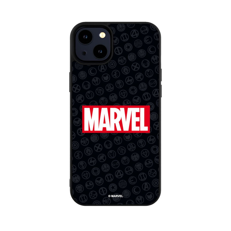 iPhone 14 Plus Base Case Marvel Logo Black Red 