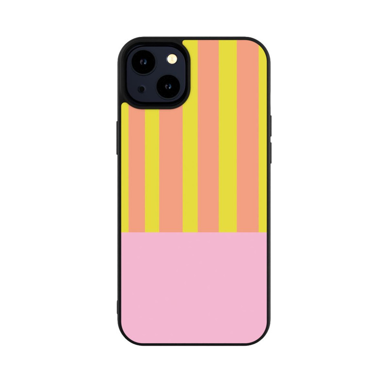 iPhone 14 Plus Base Case Neonfarbige Streifen