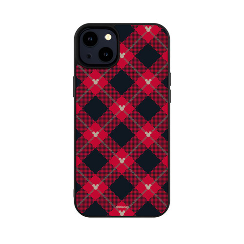 Apple iPhone 14 Plus Base Case Mickey Weihnachtsmuster Rot