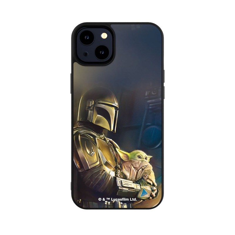 iPhone 14 Plus Base Case Mandalorianer und Grogu im Schiff