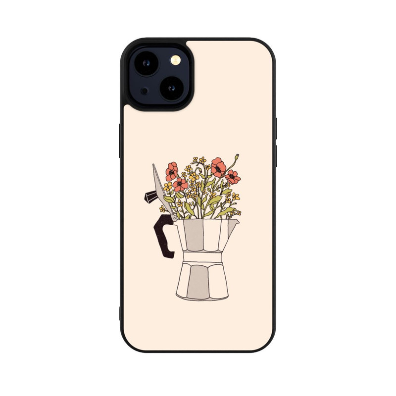 iPhone 14 Plus Base Case Moka Blumen