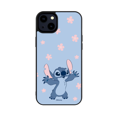 Apple iPhone 14 Plus Base Case Stitch Pastel Flowers Blue