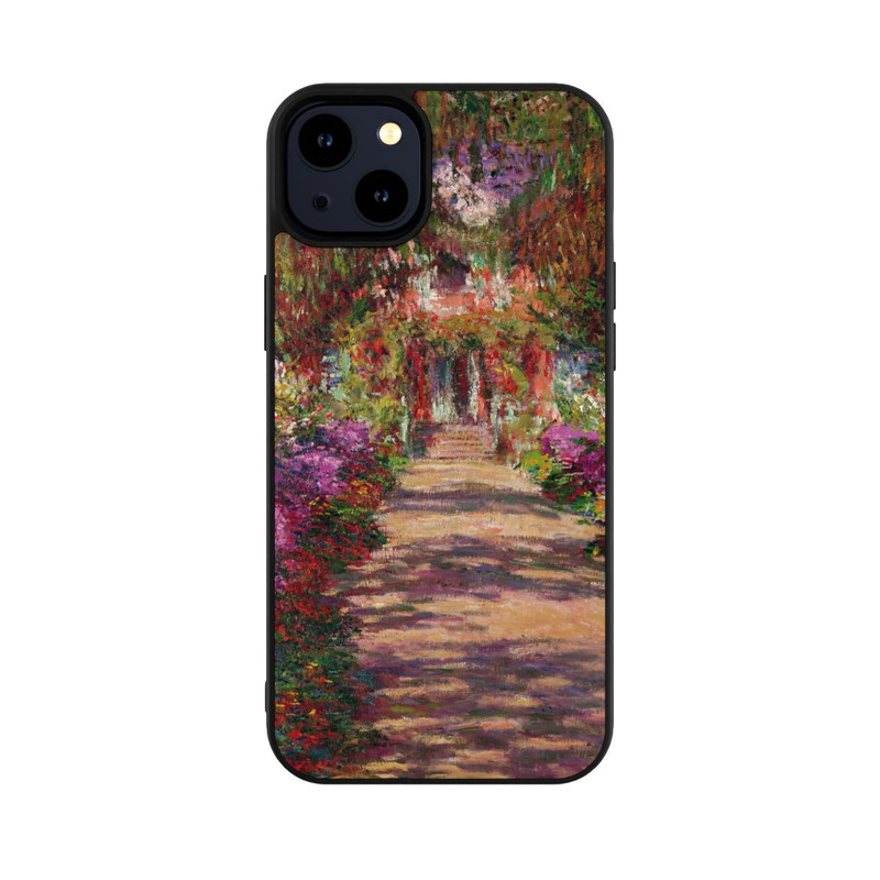 iPhone 14 Plus Base Case Eine Allee in Monets Garten in Giverny by Claude Monet