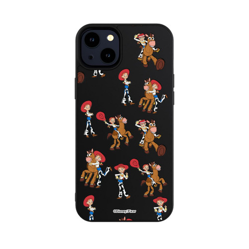 Apple iPhone 14 Plus Base Case Toy Story 5 Jessie Cowboy Pattern Transparent