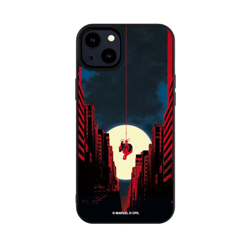 iPhone 14 Plus Base Case Spider-Man Marvel between Skyscrapers