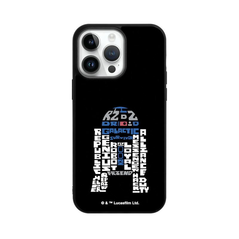 iPhone 14 Pro Max Base Case R2-D2 Typo Grafisch