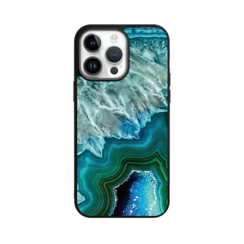 Apple iPhone 14 Pro Max Base Case Kristall Achat Grün