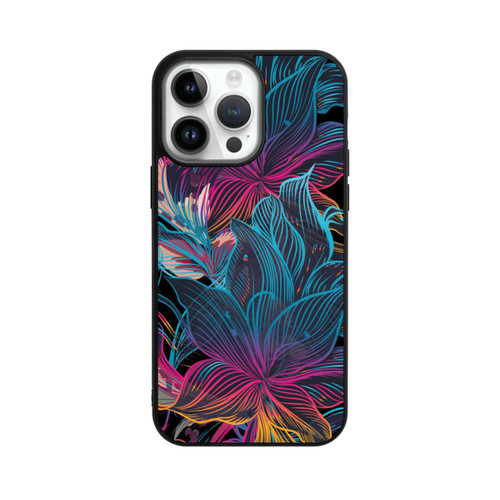 Apple iPhone 14 Pro Max Base Case Neon Flower Power