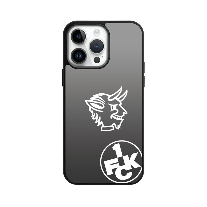 iPhone 14 Pro Max Base Case Teufelskopf FCK auf Schwarz