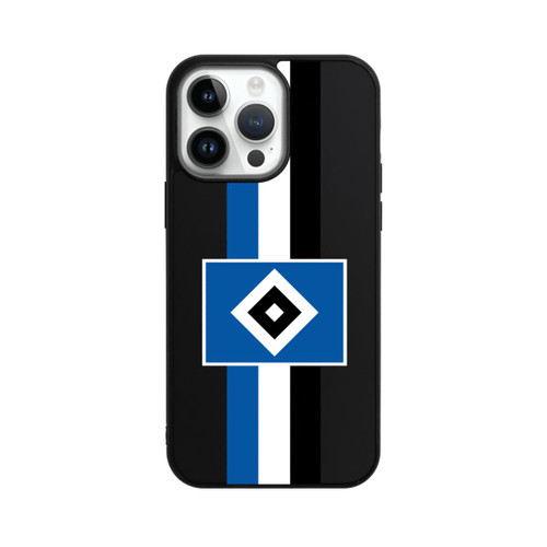 Apple iPhone 14 Pro Max Base Case HSV Streifen - Blau-Weiß-Schwarz - ohne Hintergrund